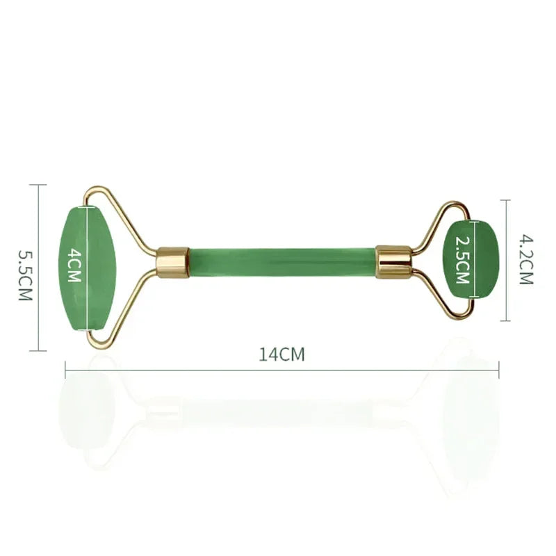 Natural Amethyst Jade Face Roller Massager | Lifting & Firming