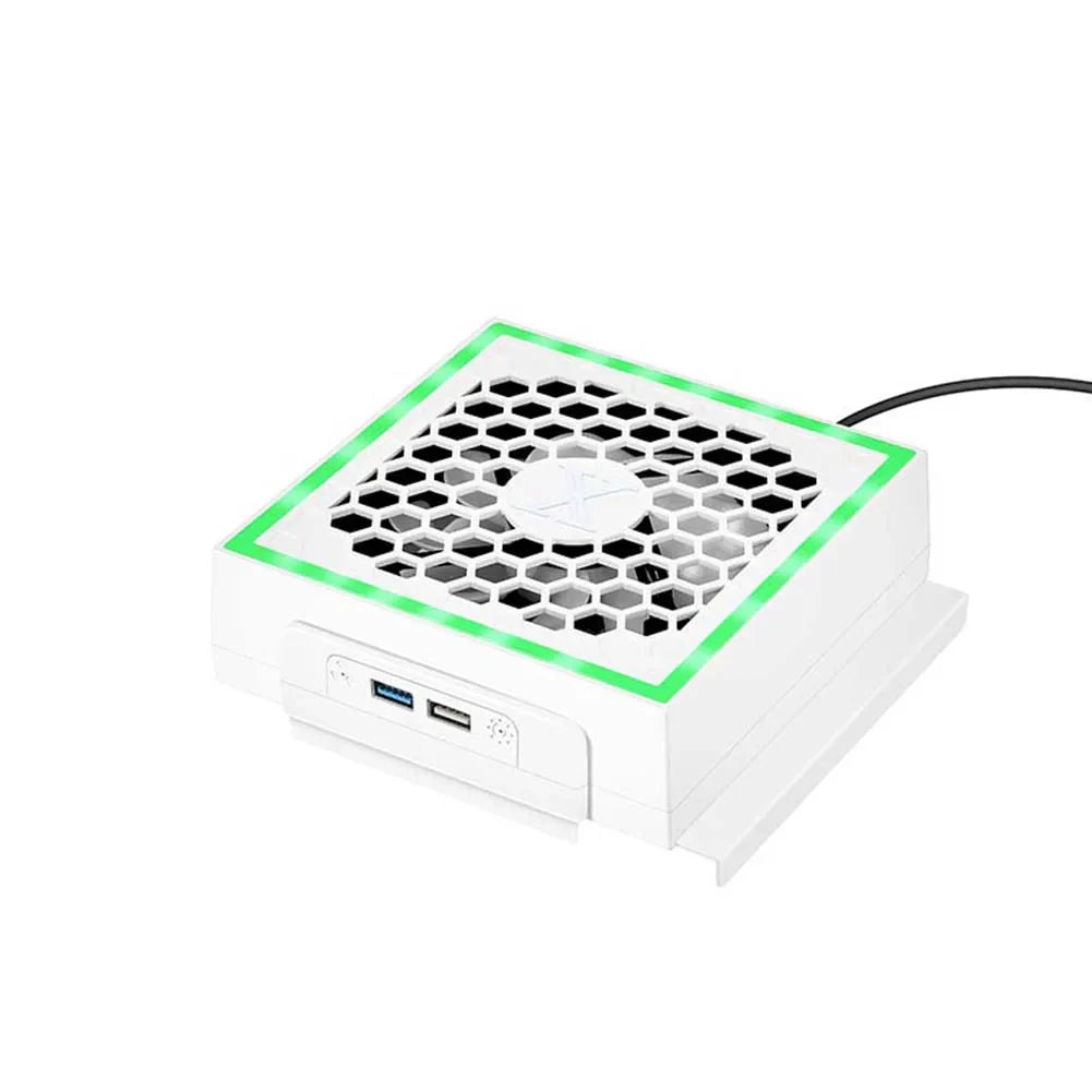 Xbox Series S LED Cooling Fan – 3 Speeds & 7 RGB Lighting Modes