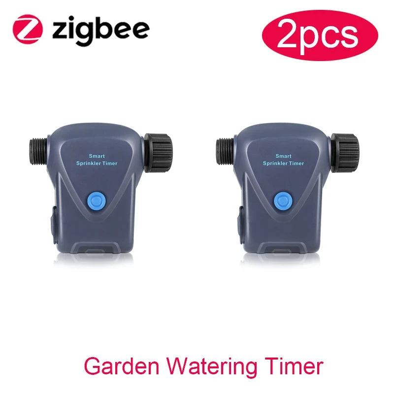 Tuya ZigBee Smart Sprinkler Timer Garden Watering IP66 Waterproof Automatic Drip Irrigation Control Work With Alexa Google Home Peaceful Pleasures Health and Wellness 2 pcs