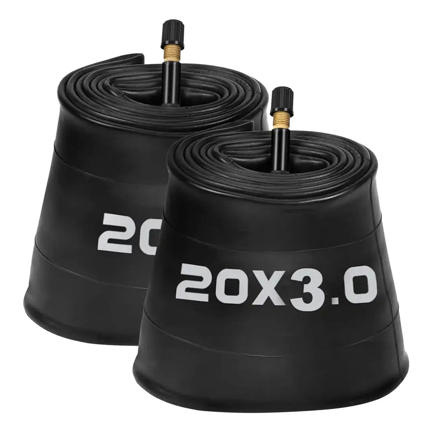 Bicycle Inner Tube 20 Inch Fat Tire for Snow and Sand Beach Bikes with Butyl Rubber and American-Valve Peaceful Pleasures Health and Wellness 20x3.0
