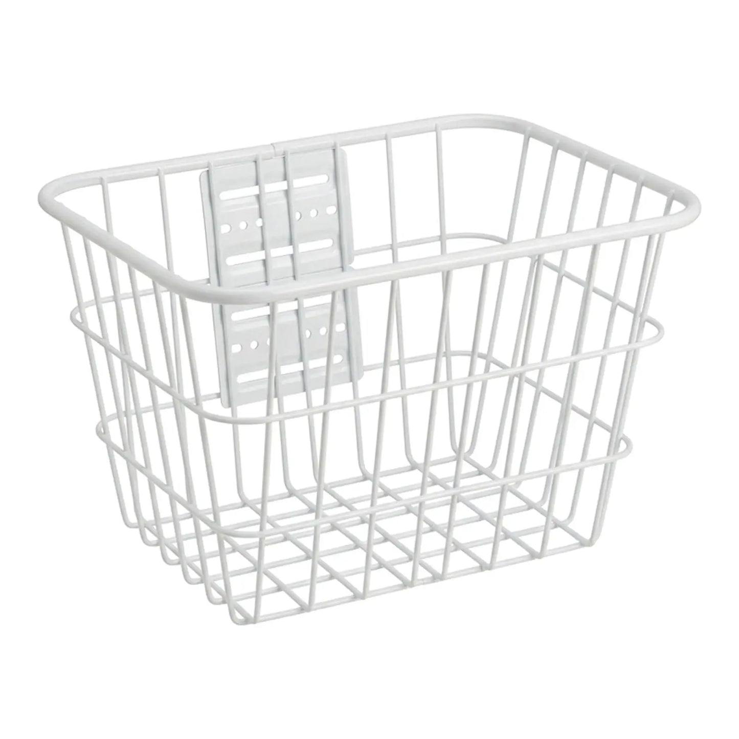 Metal Rear Bike Basket For Electric Bicycle With Lid And Reinforced Structure Peaceful Pleasures Health and Wellness