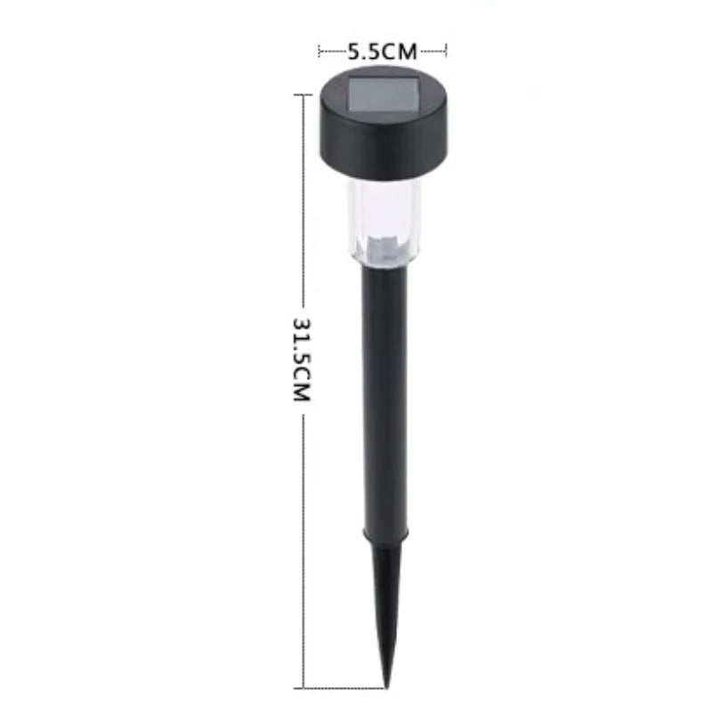 White LED Lawn Light Lamp Solar Outdoor Courtyard Walkway Garden