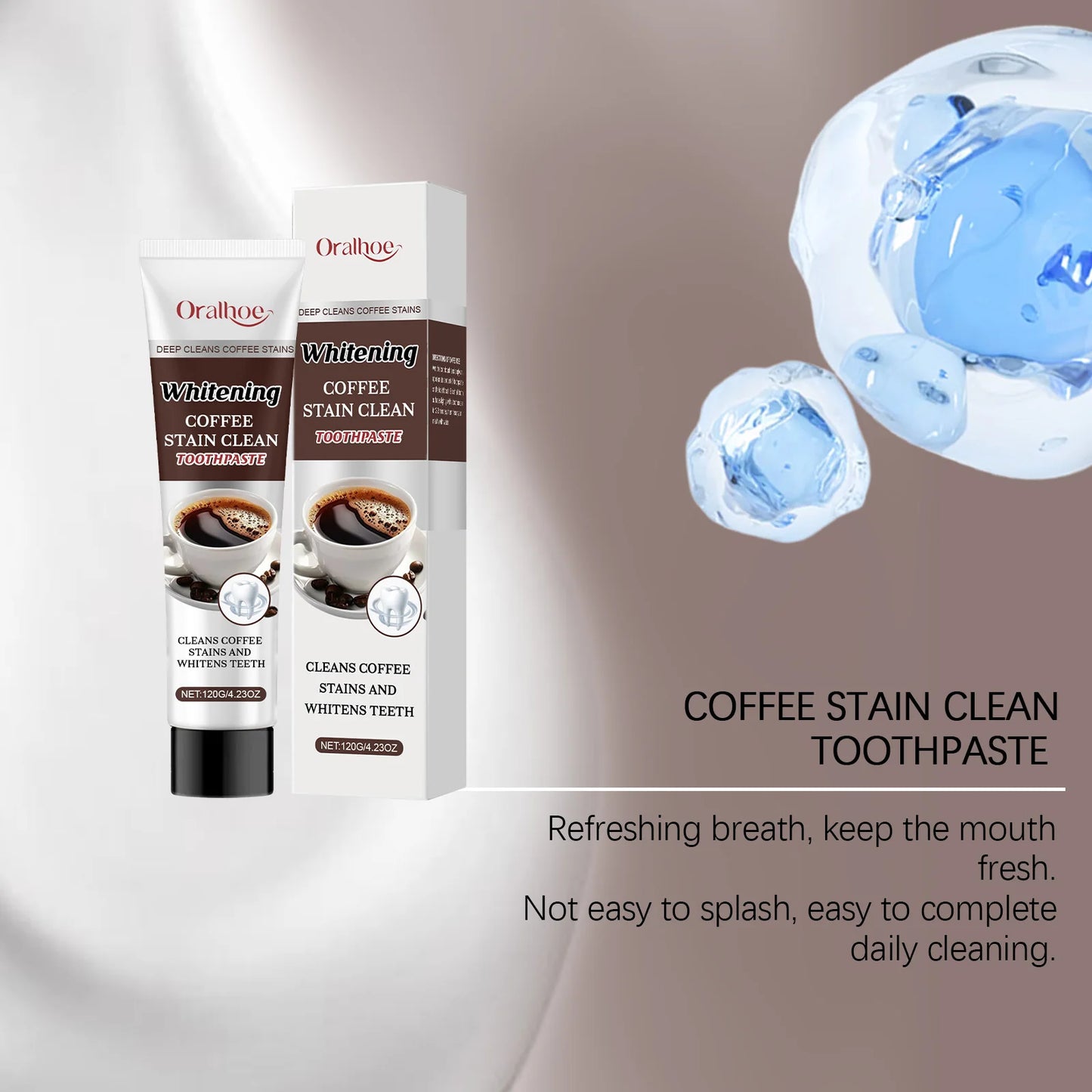 Oralhoe Whitening Toothpaste | Coffee Stain & Plaque Remover