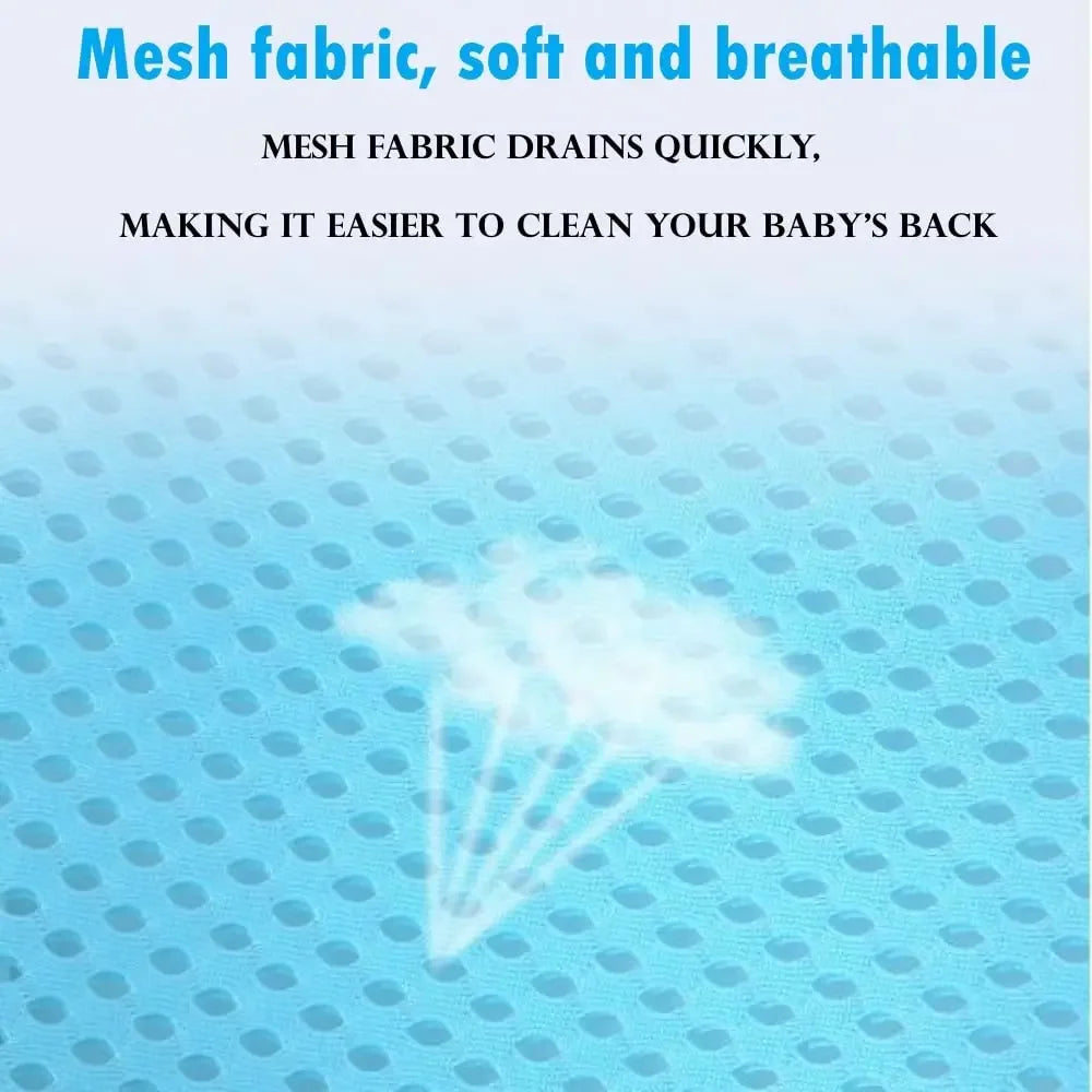 Adjustable Baby Bath Support Mesh Pad with Non-Slip Design for Newborns 0-3 Years Peaceful Pleasures Health and Wellness