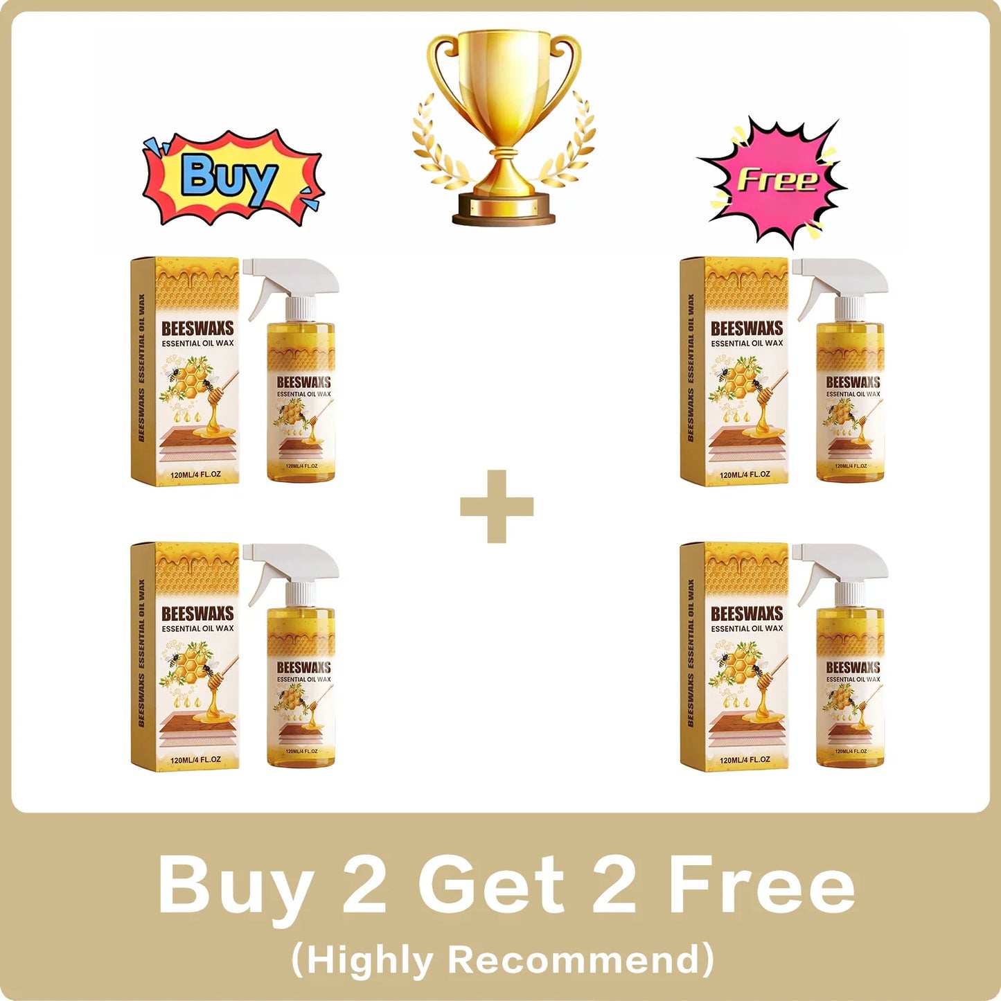 Beeswax Furniture Polish Spray – Wood Gloss & Care 120ml