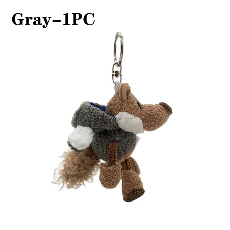 Cartoon Plush Keychain Doll | Cute Mini Backpack Pendant Gift