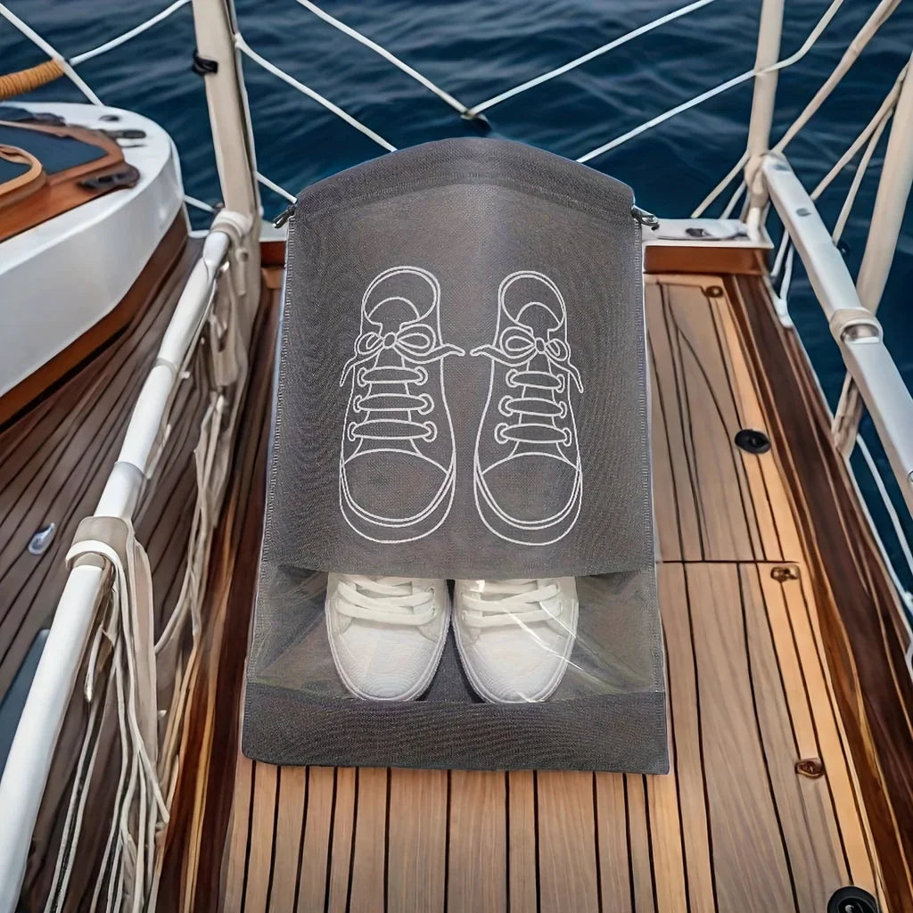 10-Pack Non-Woven Drawstring Shoe Bags – Dust-Proof Storage