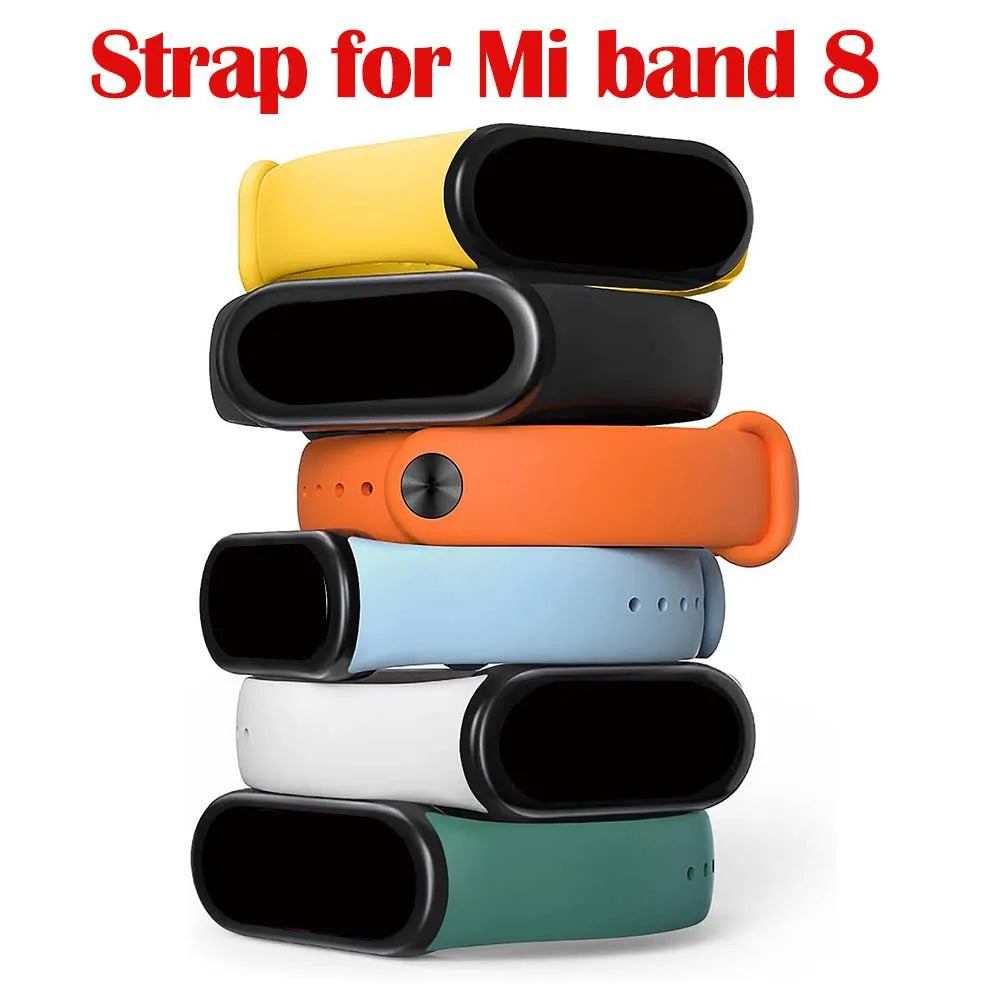 4-Pack Silicone Bands for Xiaomi Mi Band 8 – Mixed Colors