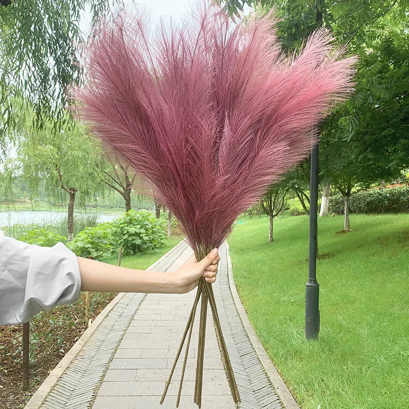 Large Silk Pampas Grass Artificial Flowers 100–120cm | Home & Wedding