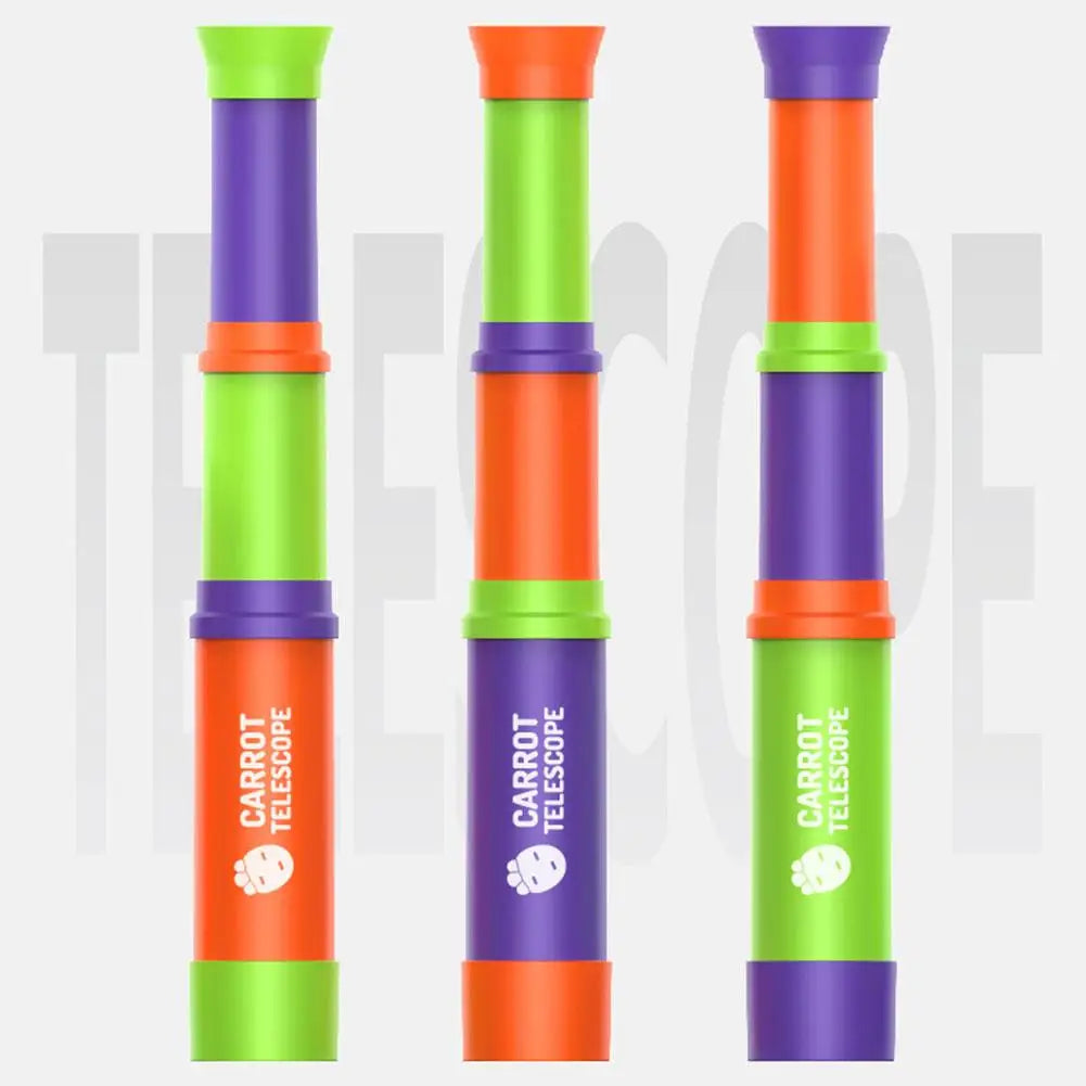 Kids Carrot Telescope – 8X Magnification Retractable Toy