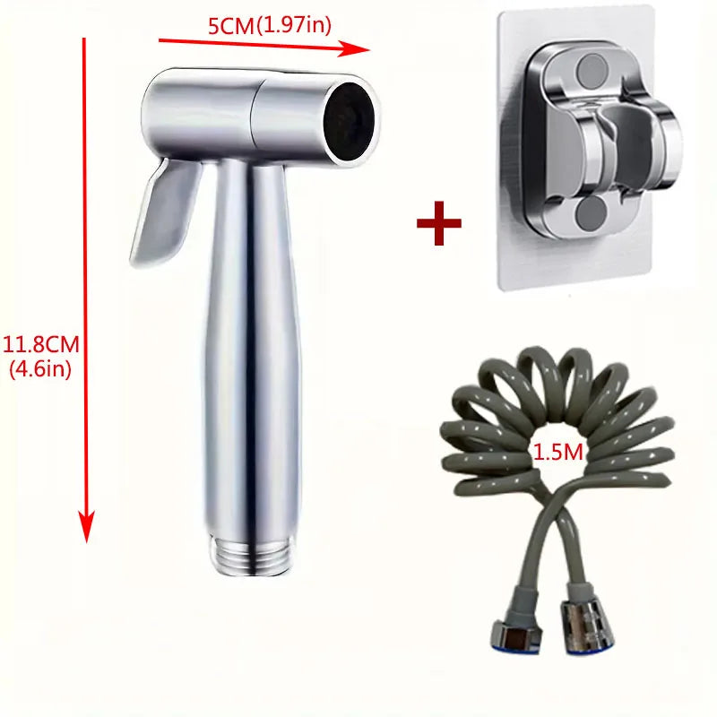 Stainless Steel Handheld Bidet Sprayer | Toilet Spray Gun Set