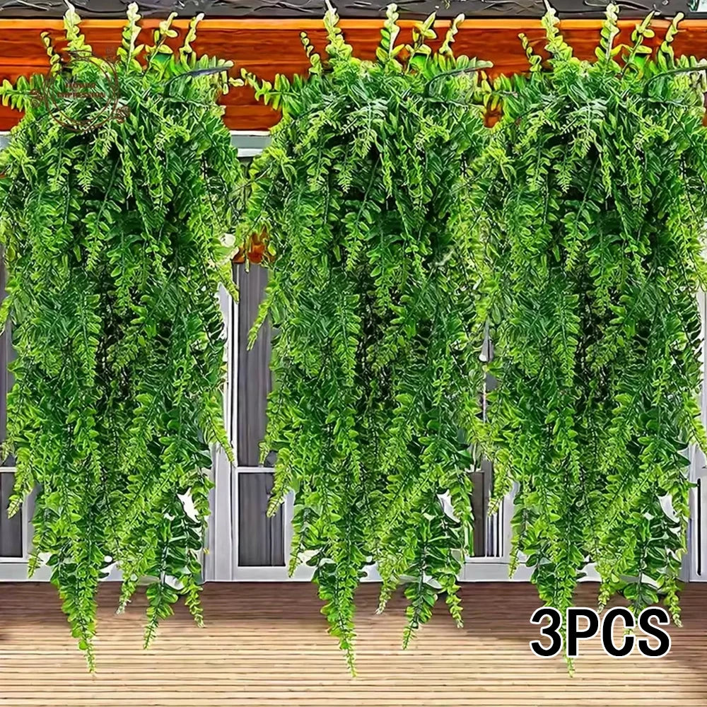 Artificial Hanging Fern Vine Garland | Fake Greenery Decor