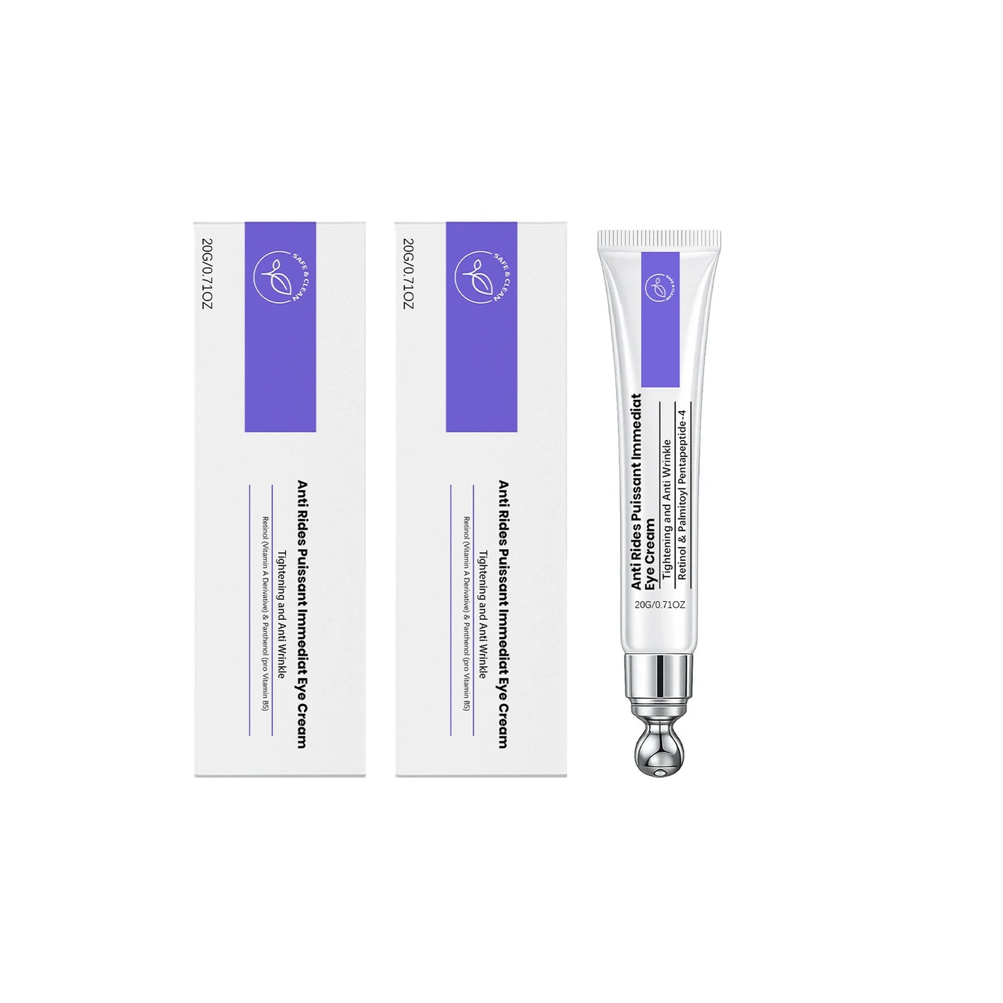Retinol Eye Cream – Anti-Wrinkle, Firming & Moisturizing 20g Retinol Eye Cream Peaceful Pleasures Health and Wellness 2 x 20g Boxed