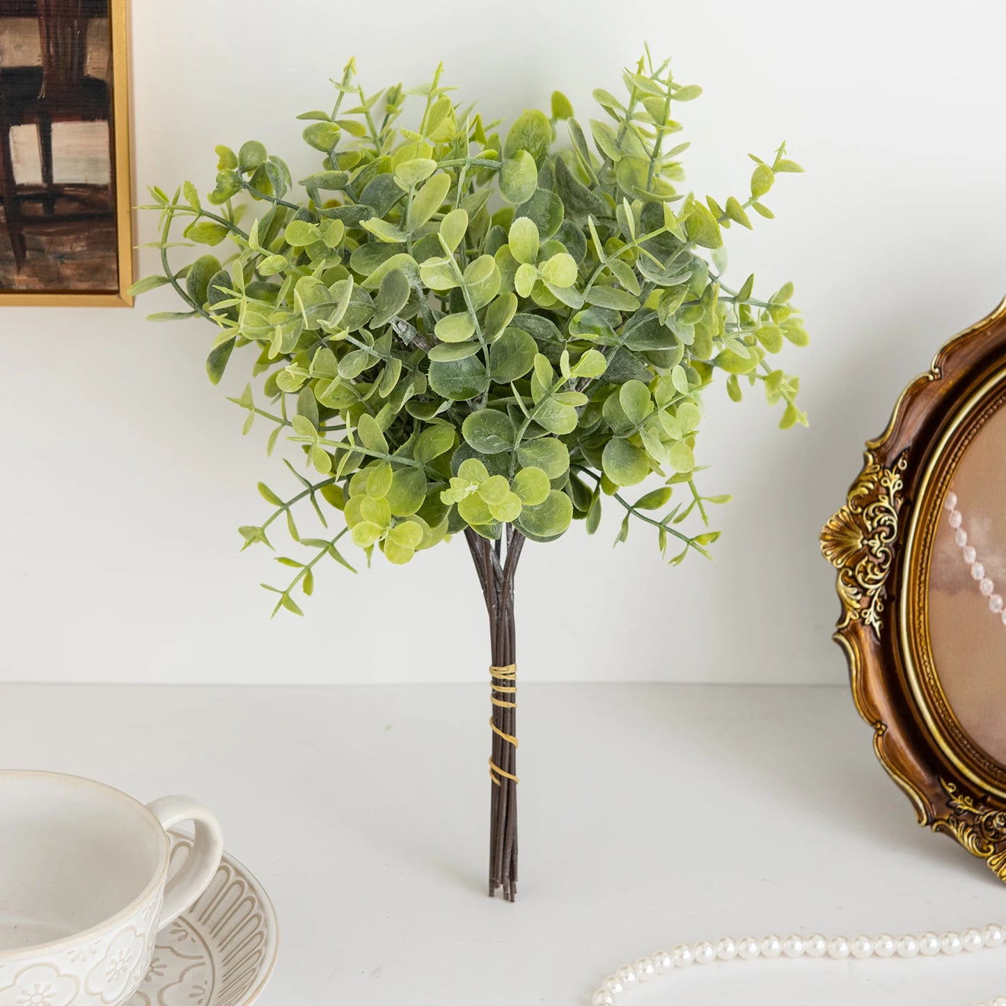 Artificial Eucalyptus Stems for Wreaths, Wedding & Home Décor