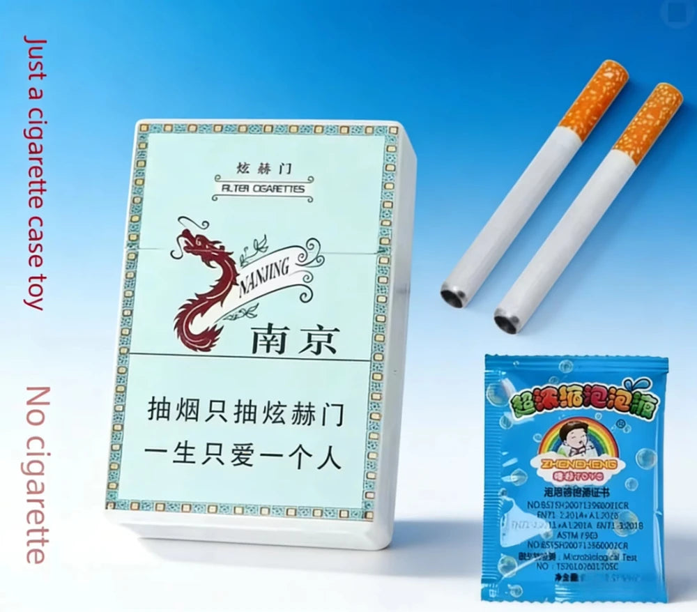 Funny Cigarette Box Bubble Machine – Party Toy & Photo Prop