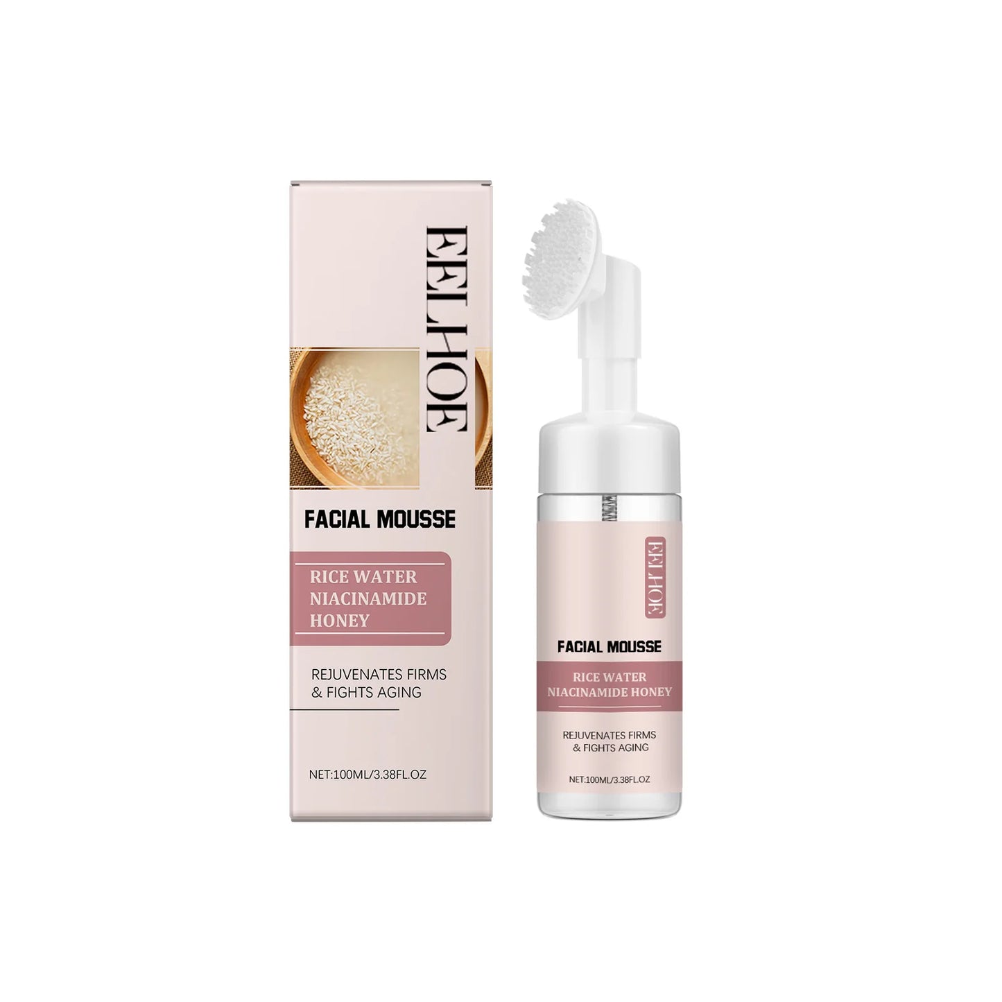 Rice Water Cleansing Mousse – Oil Control & Brightening Foam Wash