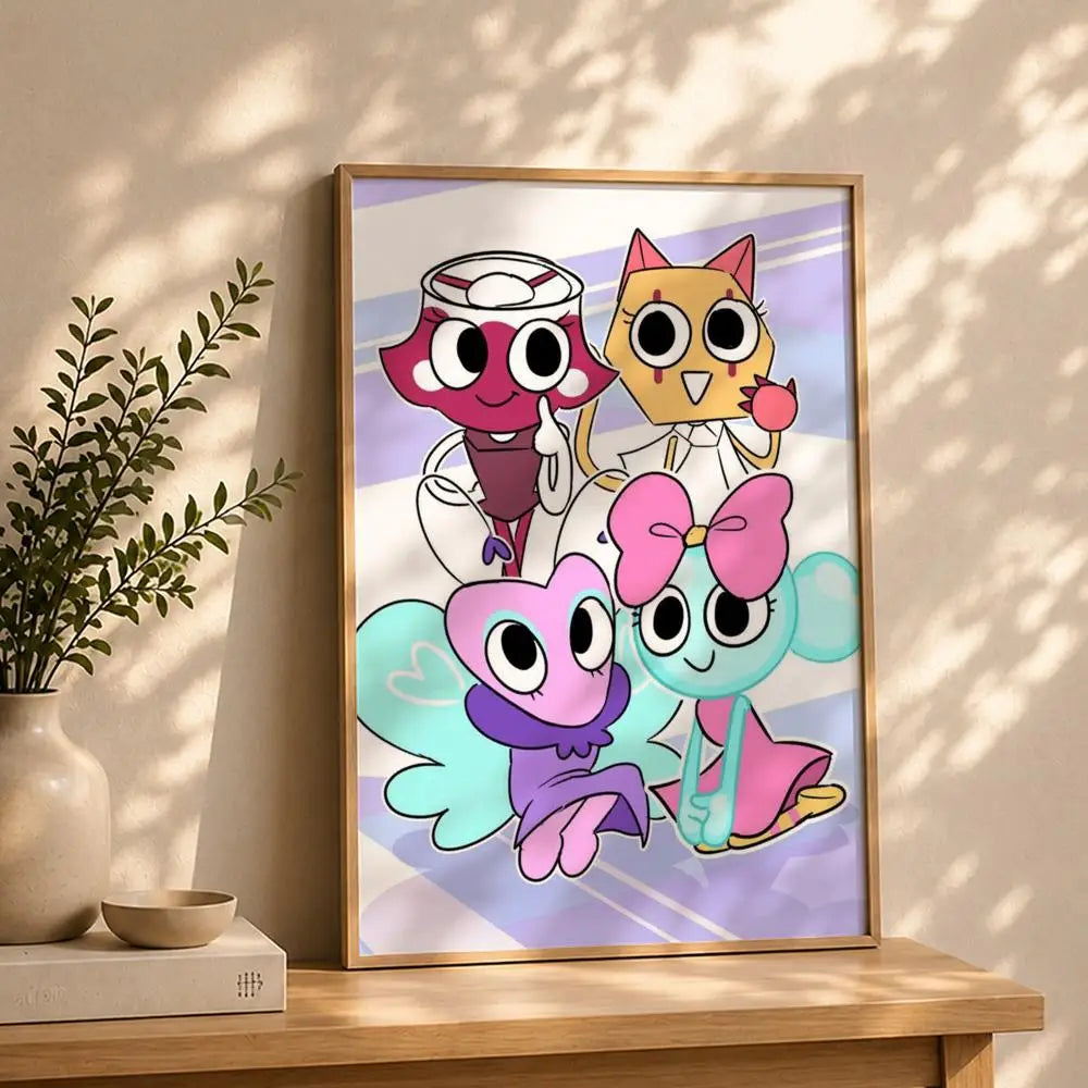 Game D-Dandy's WorldS Poster HD Self Adhesive Waterproof Wall Art Ideal for Home Office Dorm Bedroom Great Gift Peaceful Pleasures Health and Wellness