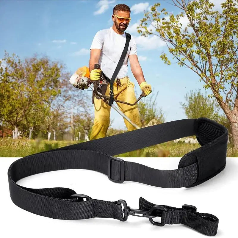 Adjustable Trimmer Shoulder Strap | Breathable Padded Mesh Lawn Care