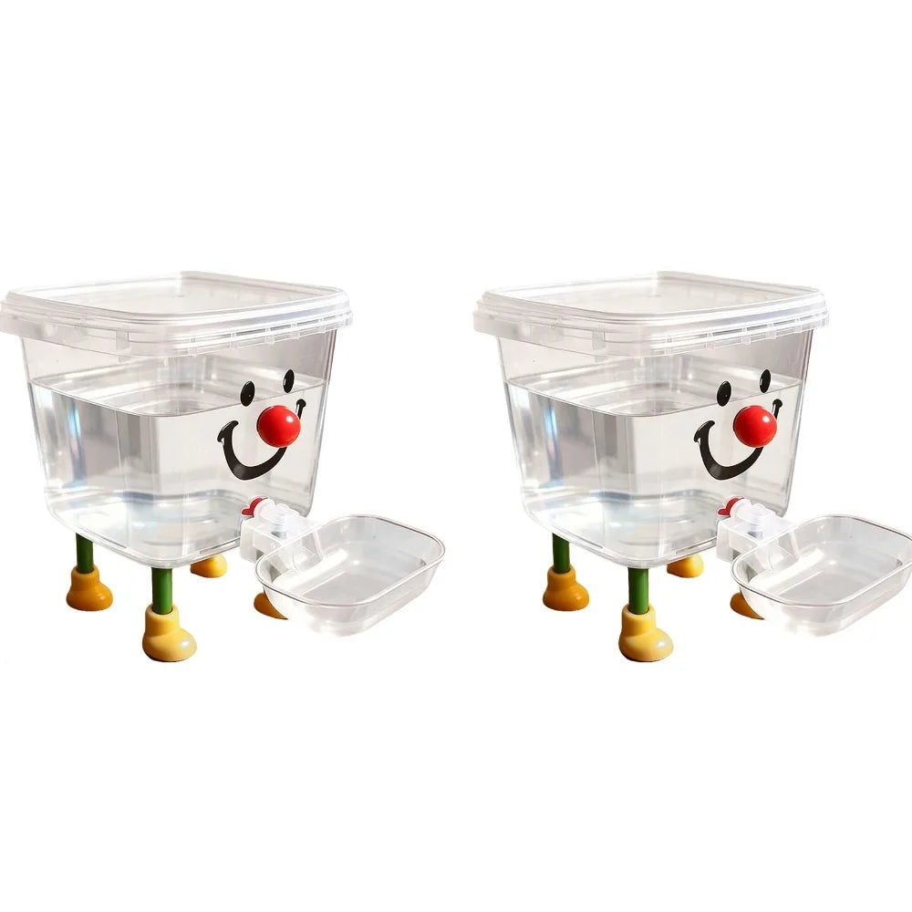 Large-capacity Pet Gravity Automatic Water Replenishment Dispenser Dog Cat Bucket Drinking Fountain Pet Safe Health Water Feeder Peaceful Pleasures Health and Wellness 2pcs