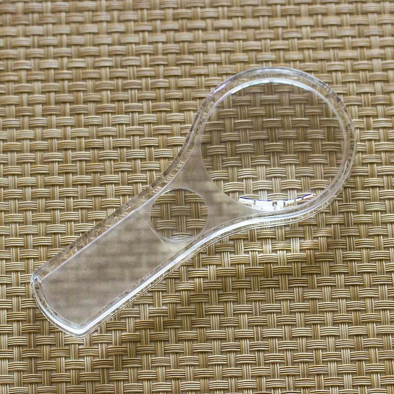 10X Loupe 52Mm Double Lens Handheld Acrylic High Transmittance Reading 5X Magnifying Glass for The Elderly To Carry Peaceful Pleasures Health and Wellness