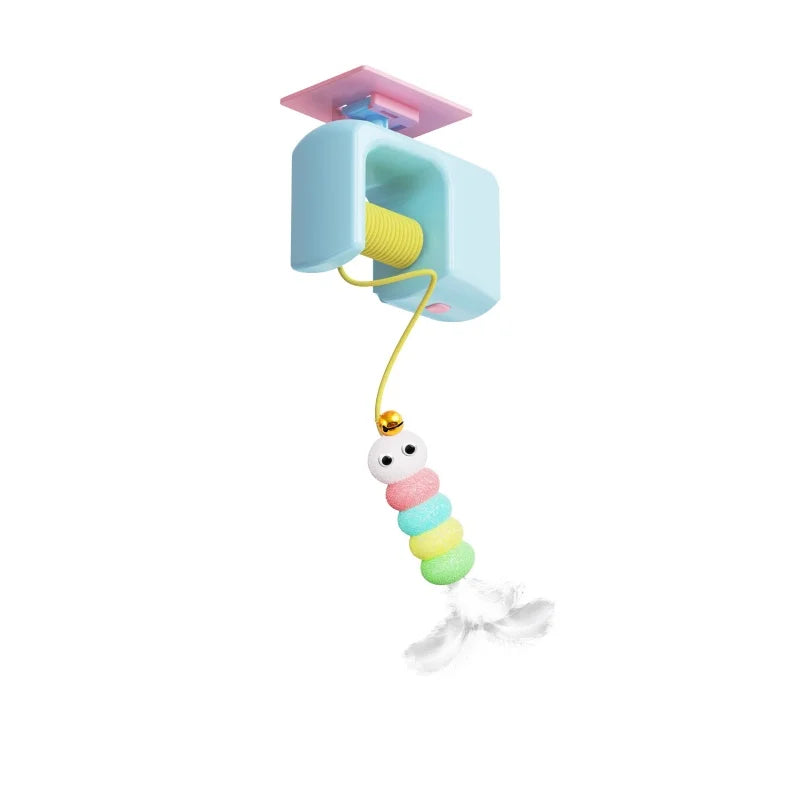 Interactive Electric Cat Toy – Caterpillar & Feather Wand