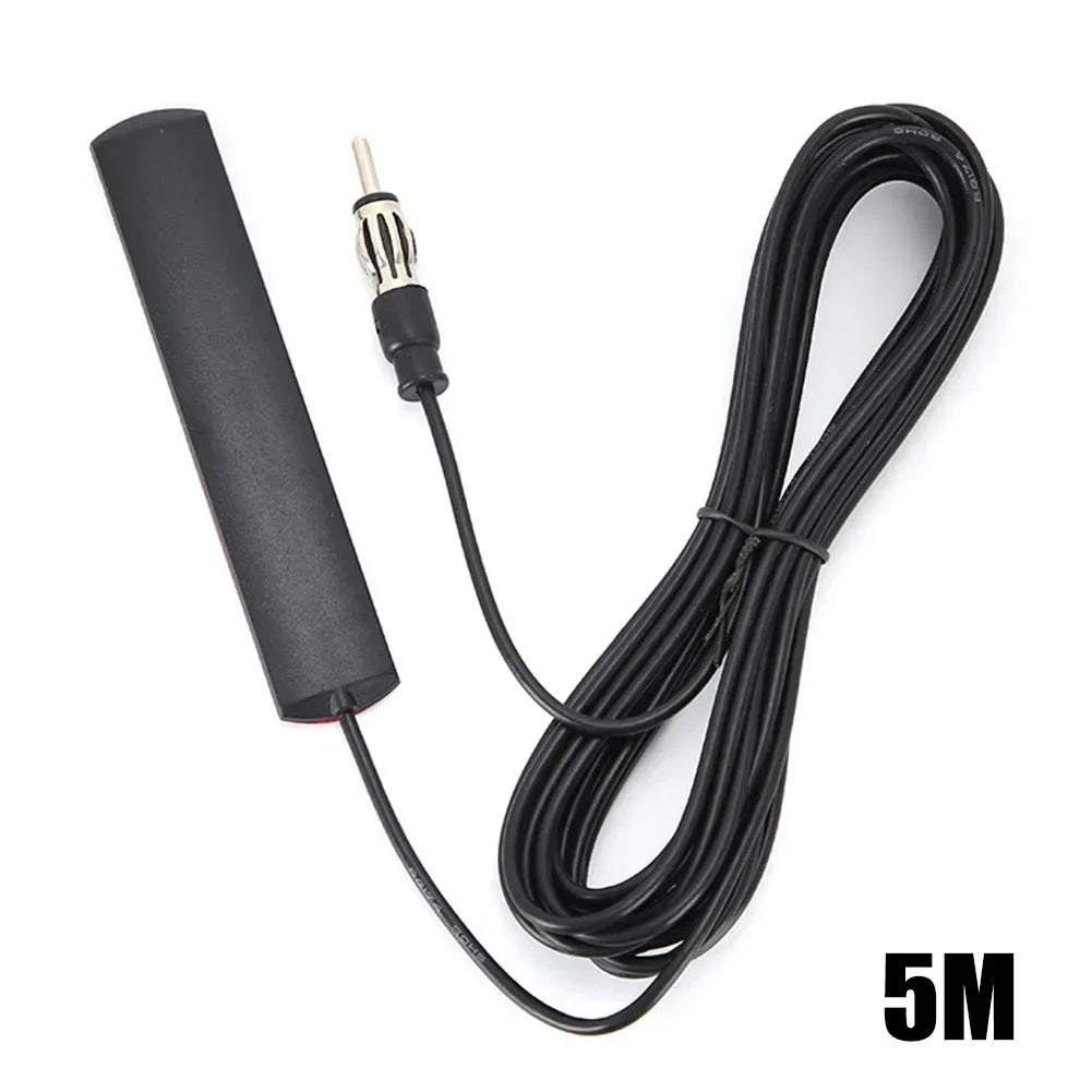 DC 5-12V Hidden Amplified Car FM Radio Patch Antenna 85-112MHz