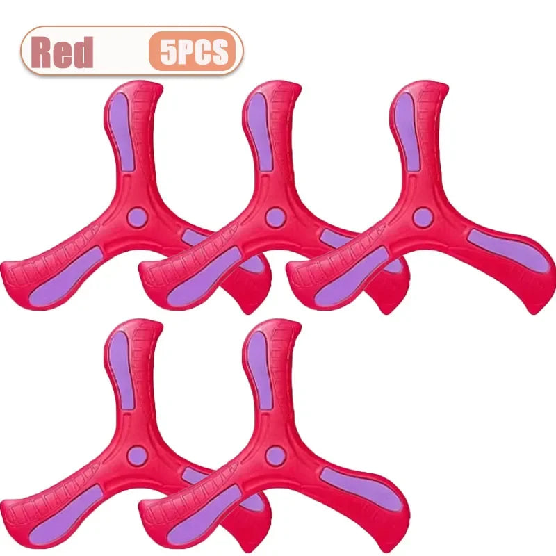 Tri-Blade Foam Boomerang for Kids – Safe Outdoor Flying Disc