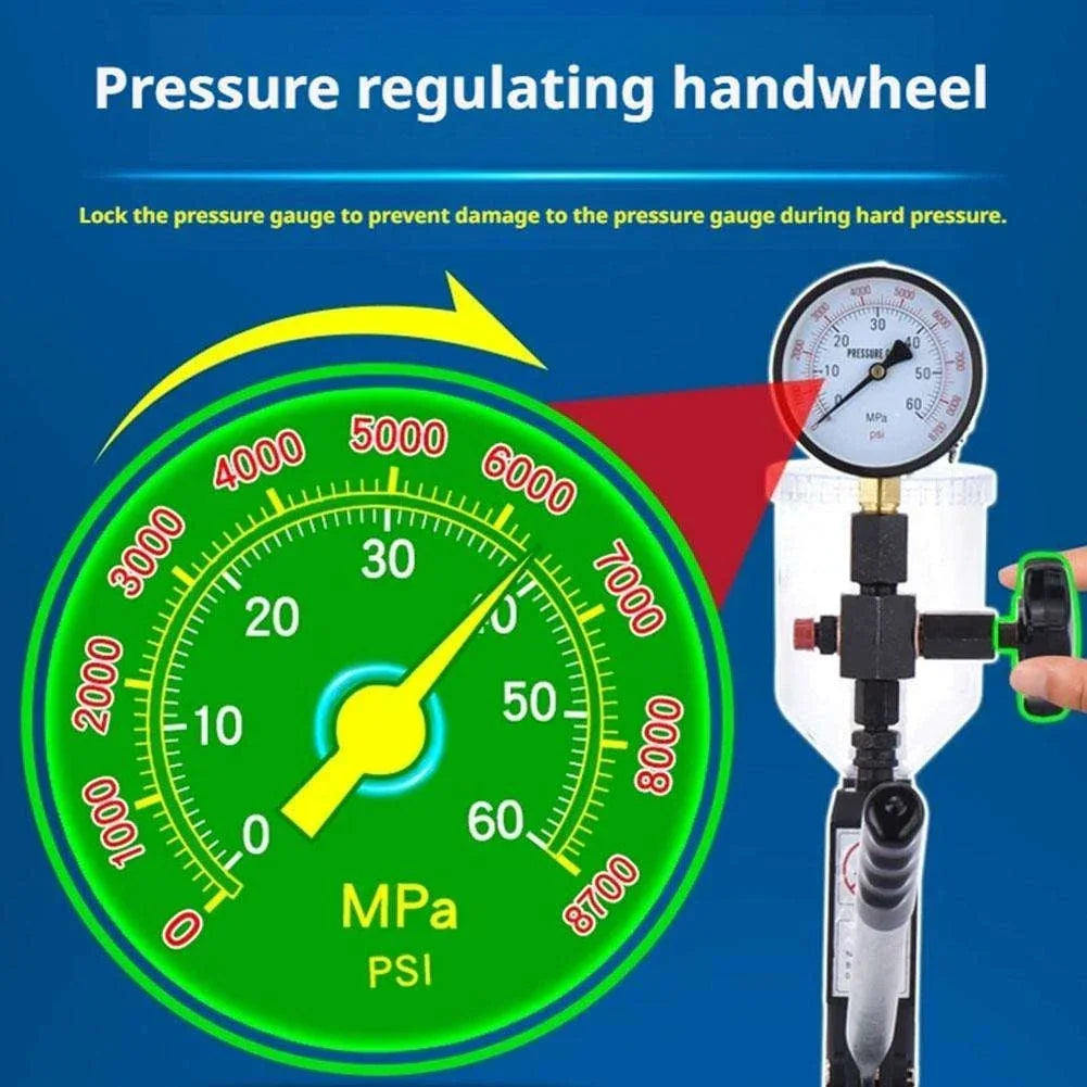 0-60Mpa Pressure Gauge for S60h Diesel Injector Nozzle Tester, 0-8000Psi Pressure Meter Testing Tool Peaceful Pleasures Health and Wellness