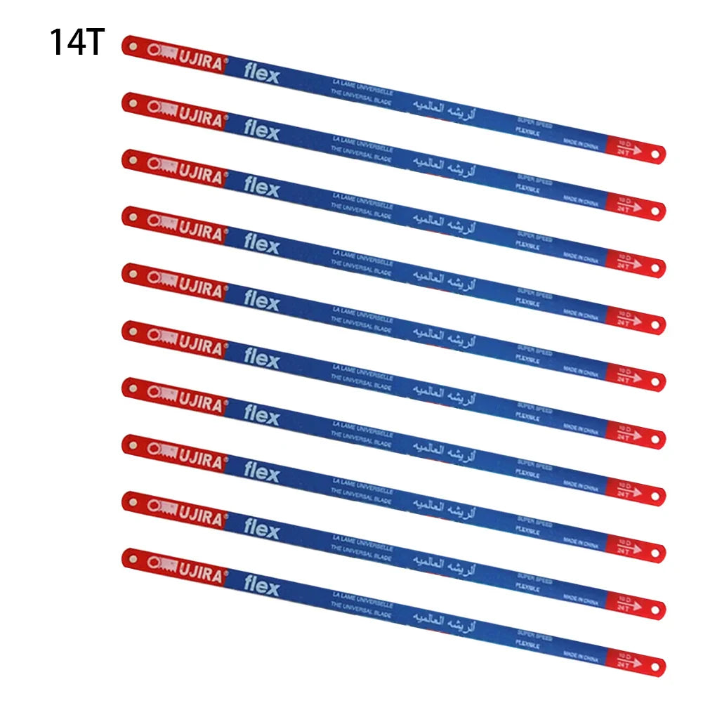 10-Pack M35 Bi-Metal Hacksaw Blades 300mm – 14T 18T 24T