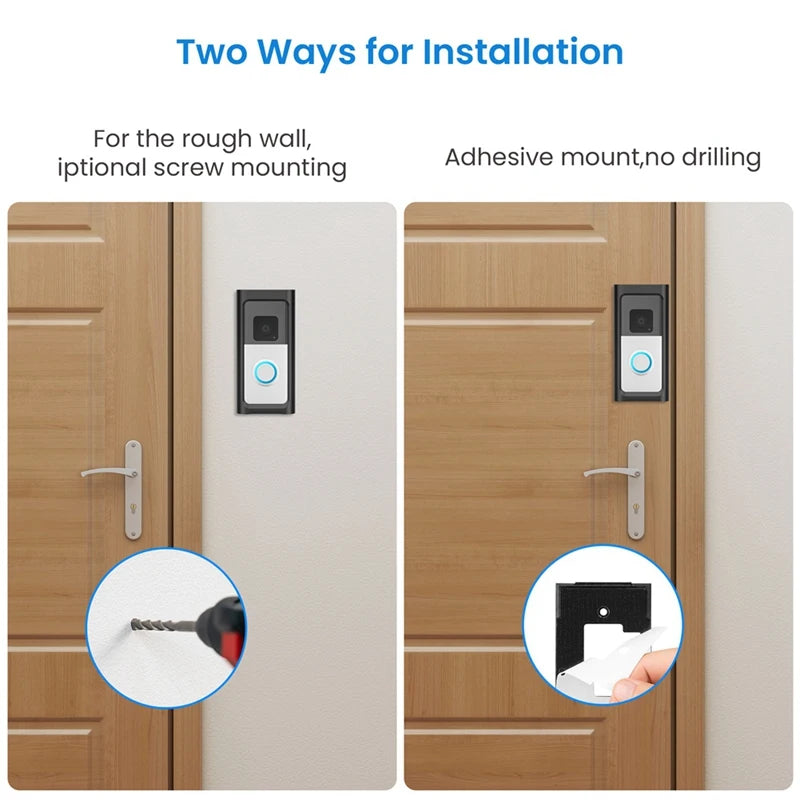 Y51A-Anti-Theft Video Doorbell Mount For Video Doorbell 2/3/3 Plus/4,Battery Doorbell Plus,Battery Doorbell Pro(2024 Release) Peaceful Pleasures Health and Wellness
