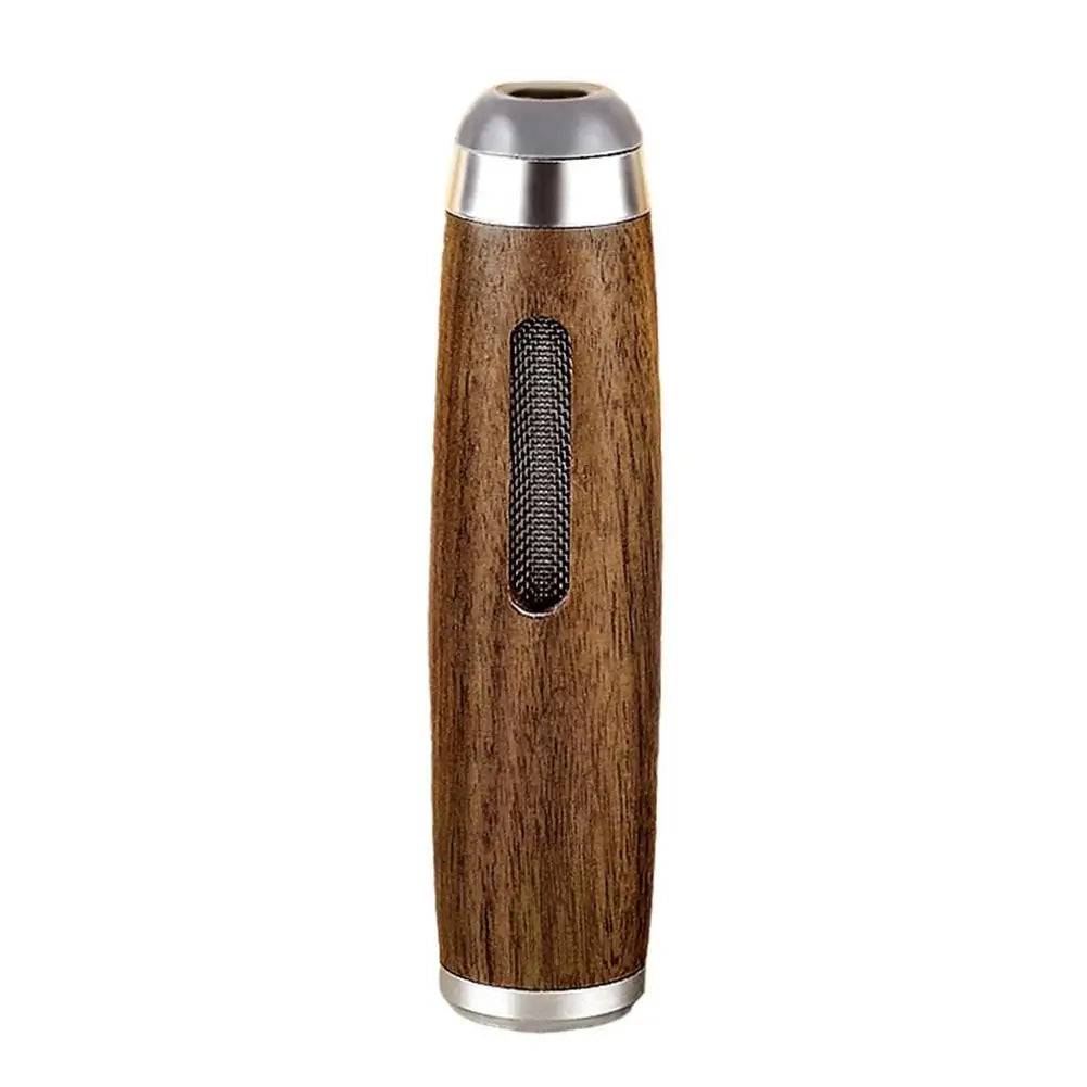 Mini Walnut Car Ashtray – Ashless Cigarette Holder | Portable