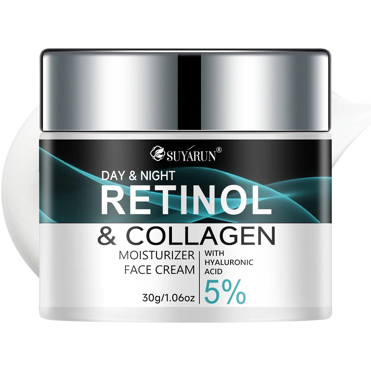 SUYARUN Retinol & Collagen Face Cream - Anti-Aging Moisturizer for Deep Hydration, Firming & Youthful Glow. Peaceful Pleasures Health and Wellness 30g
