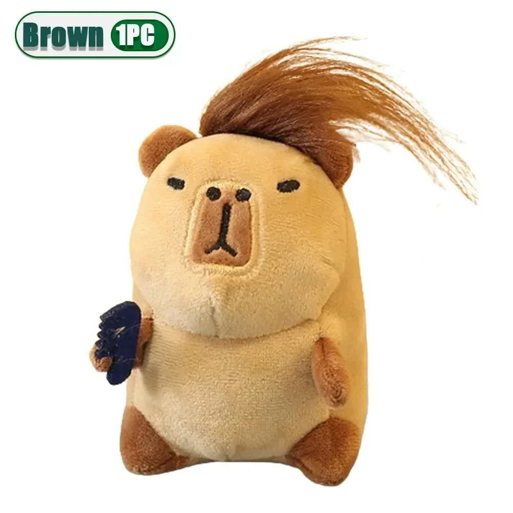 Kawaii Capybara Plush Keychain Bag Charm Pendant – Cute Gift