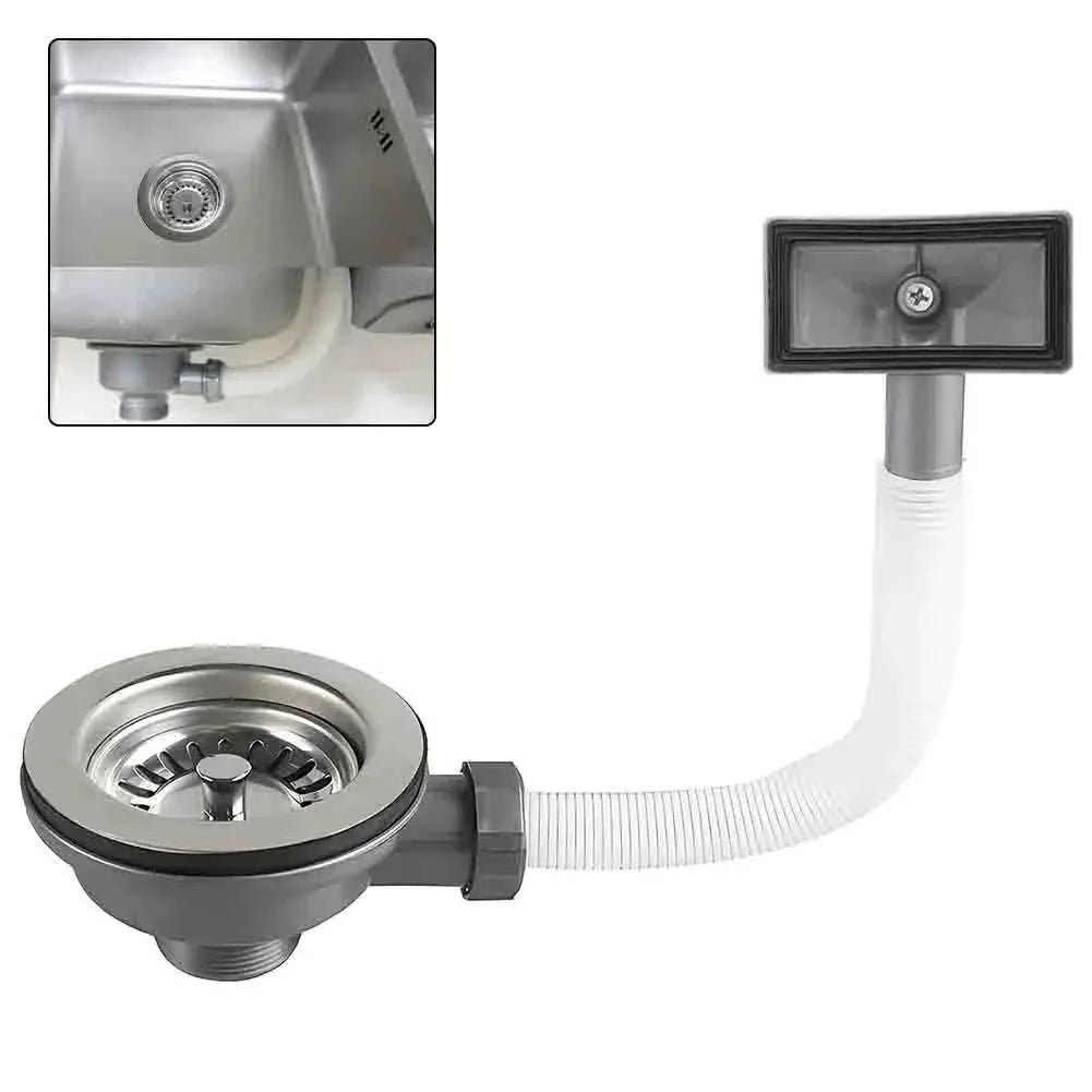 114mm Stainless Steel Sink Drain Strainer Basket with Overflow