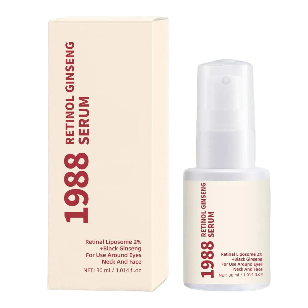 Retinol Ginseng Serum& Eye Cream Set, Smooths Fine Lines & Brightens Skin Tone, Deeply Moisturizes,Firming Skin Serum,Skin Care Peaceful Pleasures Health and Wellness Retinol Serum