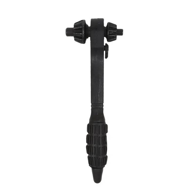 Quick Change Drill Chuck Key Ratchet Wrench for Electric Drill 2 in 1 Labor Saving Bit Removal Tool Hand Tool Peaceful Pleasures Health and Wellness Black L