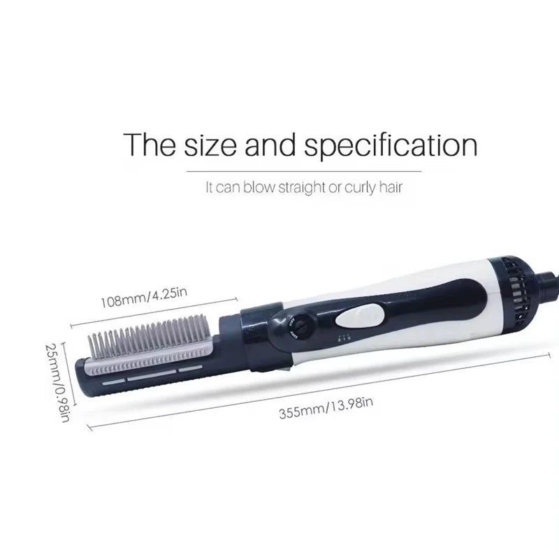 Hot Air Brush One Step Hair Dryer Brush Volumizer Dry Straighten Curl Comb 4 in 1 Salon Negative Ionic Hair Styler for Women Peaceful Pleasures Health and Wellness