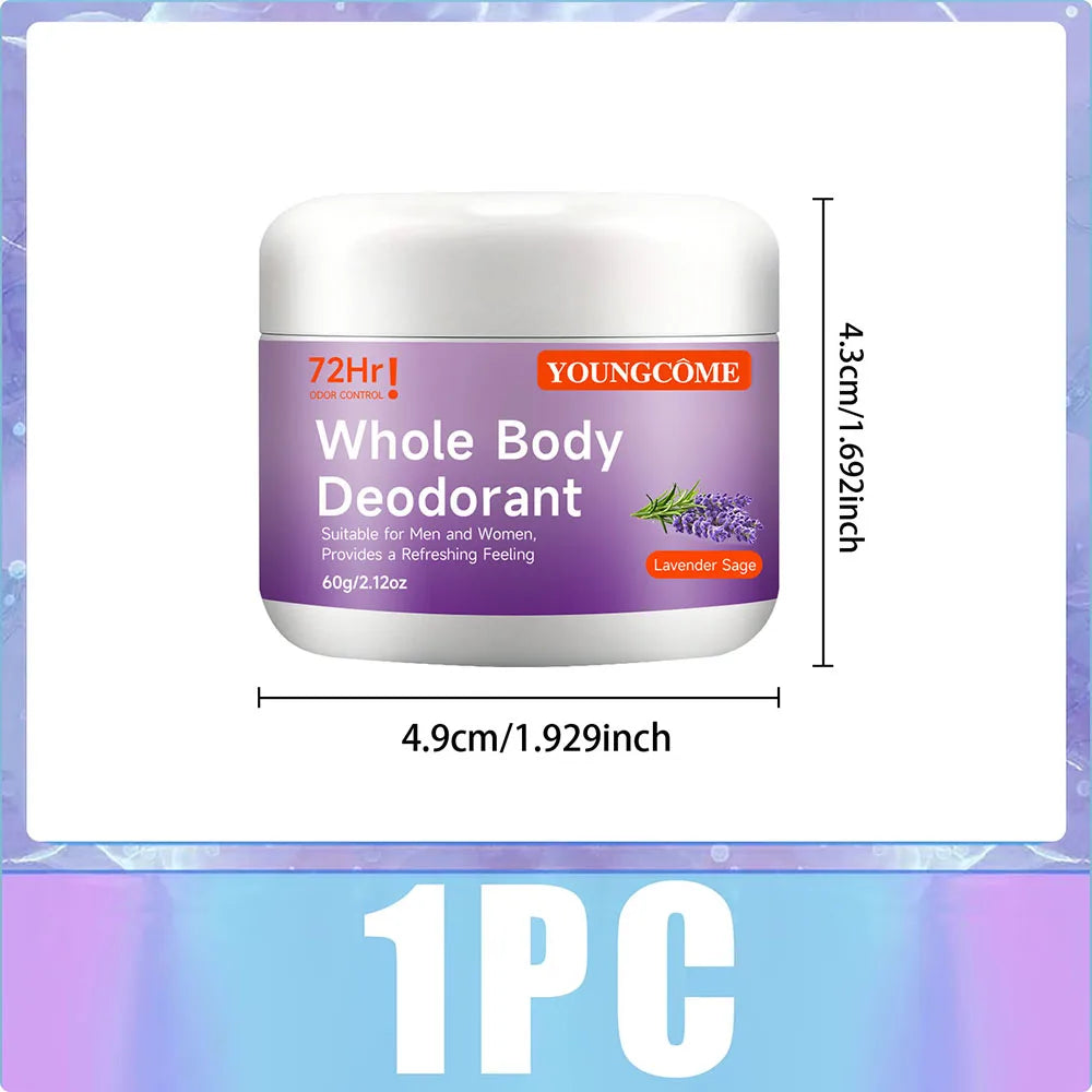 YOUNGCOME Natural Whole Body Deodorant Stick – Peach, 60g