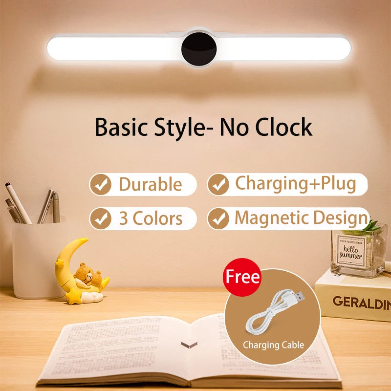 Eye Protection LED Desk Lamp Learning Special Charging College Student Dormitory Magnetic Suction Ceiling Desk Peaceful Pleasures Health and Wellness Basic Style