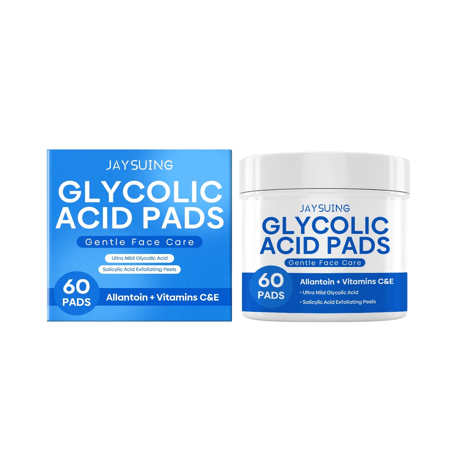 Glycolic & Salicylic Acid Exfoliating Pads – Brighten Skin