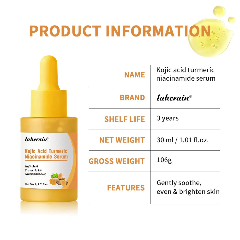 Kojic Acid Turmeric Duo for Face & body Ideal for Troubled Skin & Use After Spot Care Soothing &Calming Skincare Peaceful Pleasures Health and Wellness