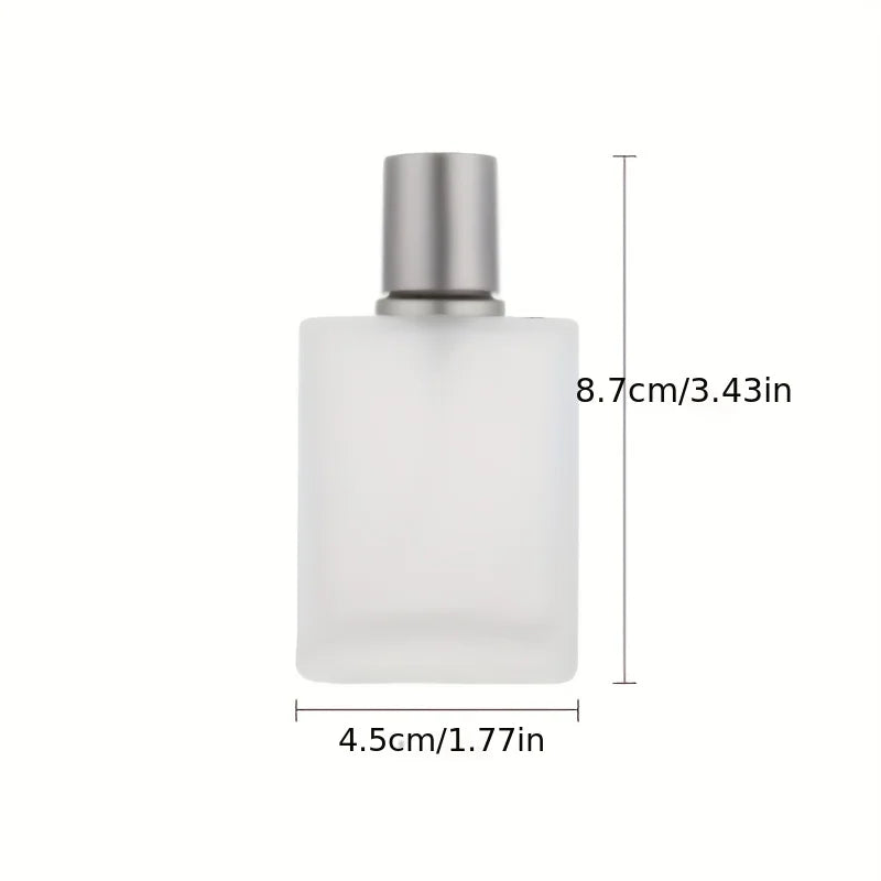 Screw Sandblasted Glass Perfume Bottle Liquid Spray Empty Dispenser