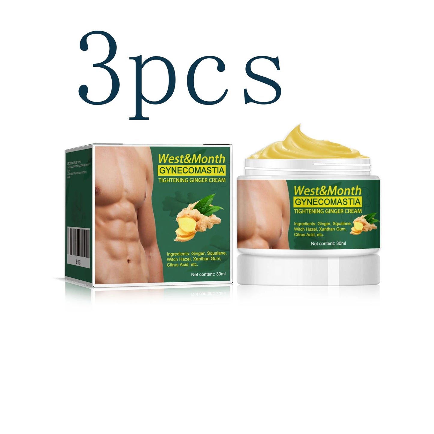 Men's Chest Firming Massage Cream | Lightweight Body Sculpting