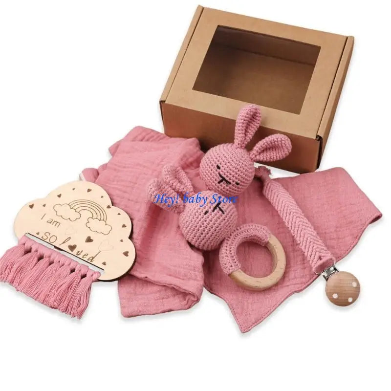 5-Piece Baby Soothing Towel & Teether Gift Set | 0–12 Months