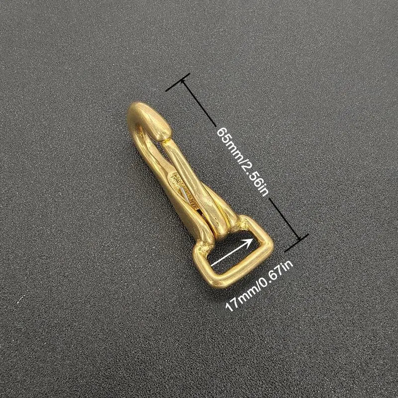 Solid Brass Snap Hook – Dog Leash & Bag Strap Buckle