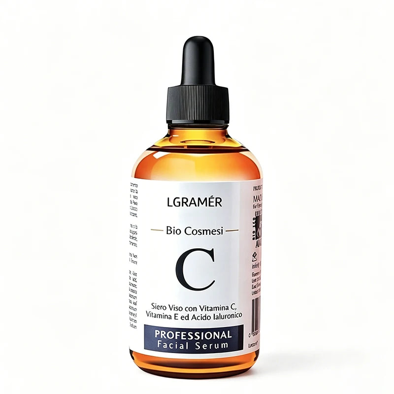30ml/60ml Vitamin C Face Serum Lifting Firming Facial Fade Fine Lines Anti-aging Essence Moisturizing Brighten Nourish Skin Care Peaceful Pleasures Health and Wellness 60ml 3pcs