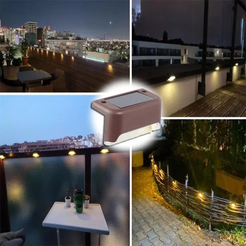 Solar LED Deck & Fence Lights | Waterproof Outdoor Garden Stair