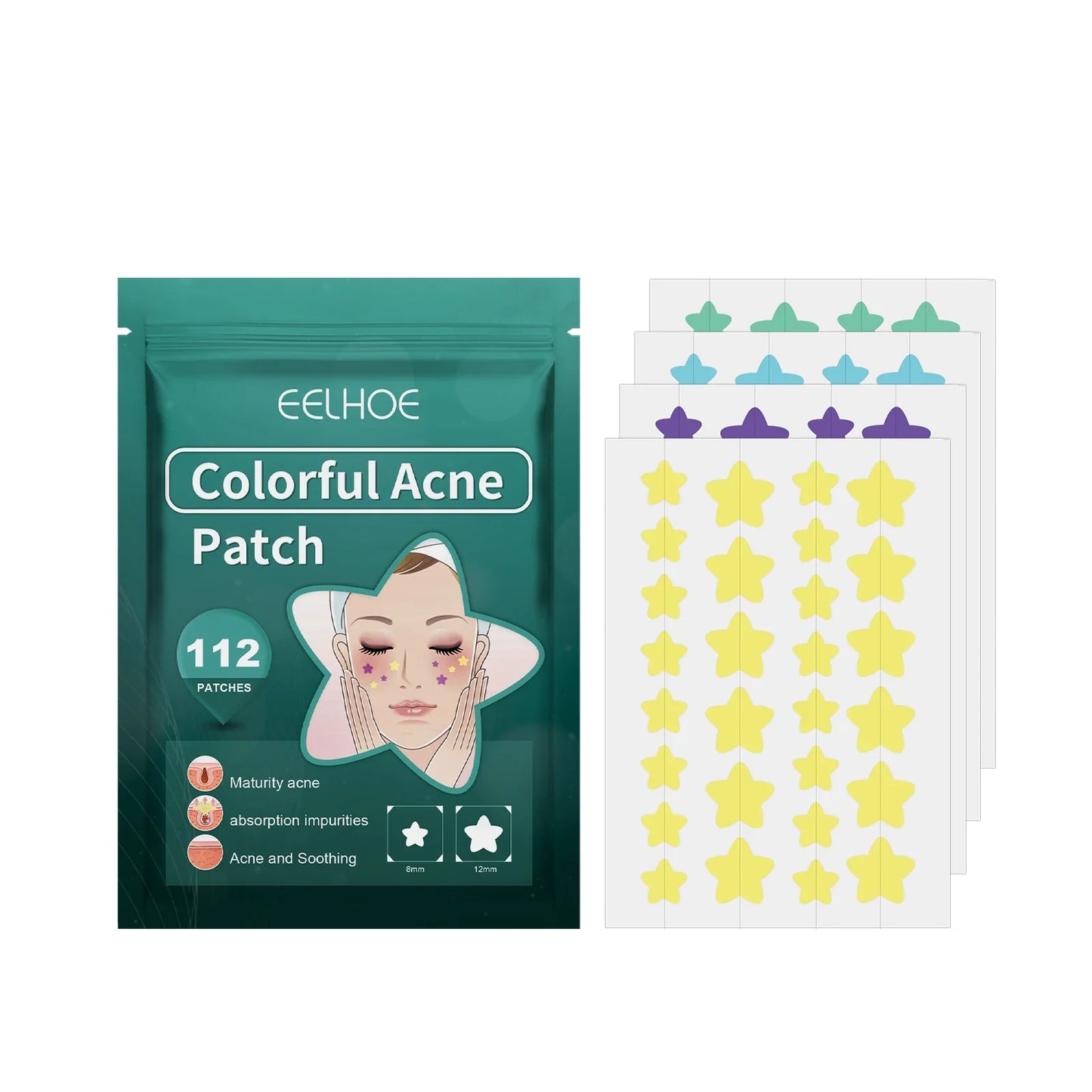 Star-Shaped Acne Pimple Patches – Soothing Blemish Treatment