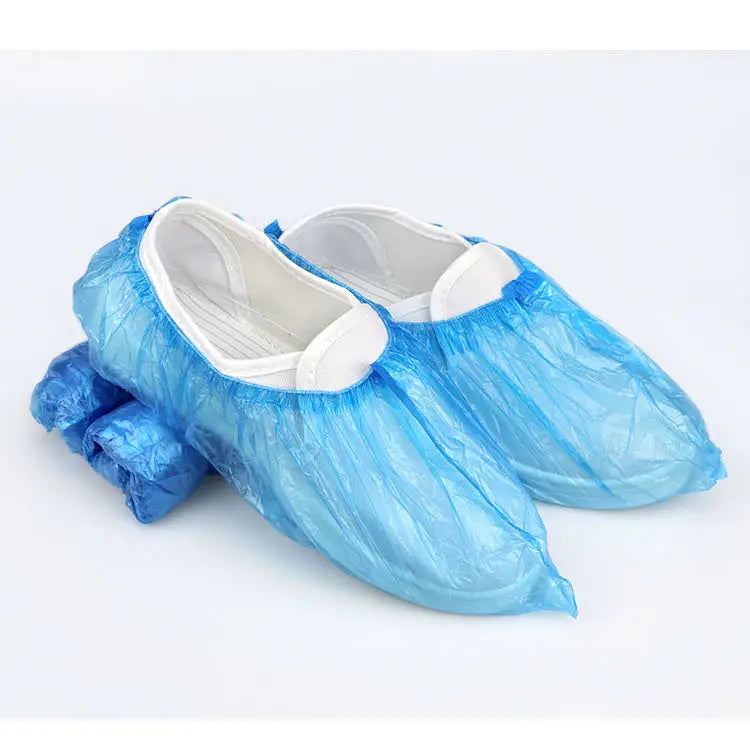 40-120pcs Disposable Waterproof Shoe Cover Plastic Non-slip Foot Cover Indoor PE Padded Overshoes Rain Mud-proof Shoe Cover shoe Peaceful Pleasures Health and Wellness 40pcs