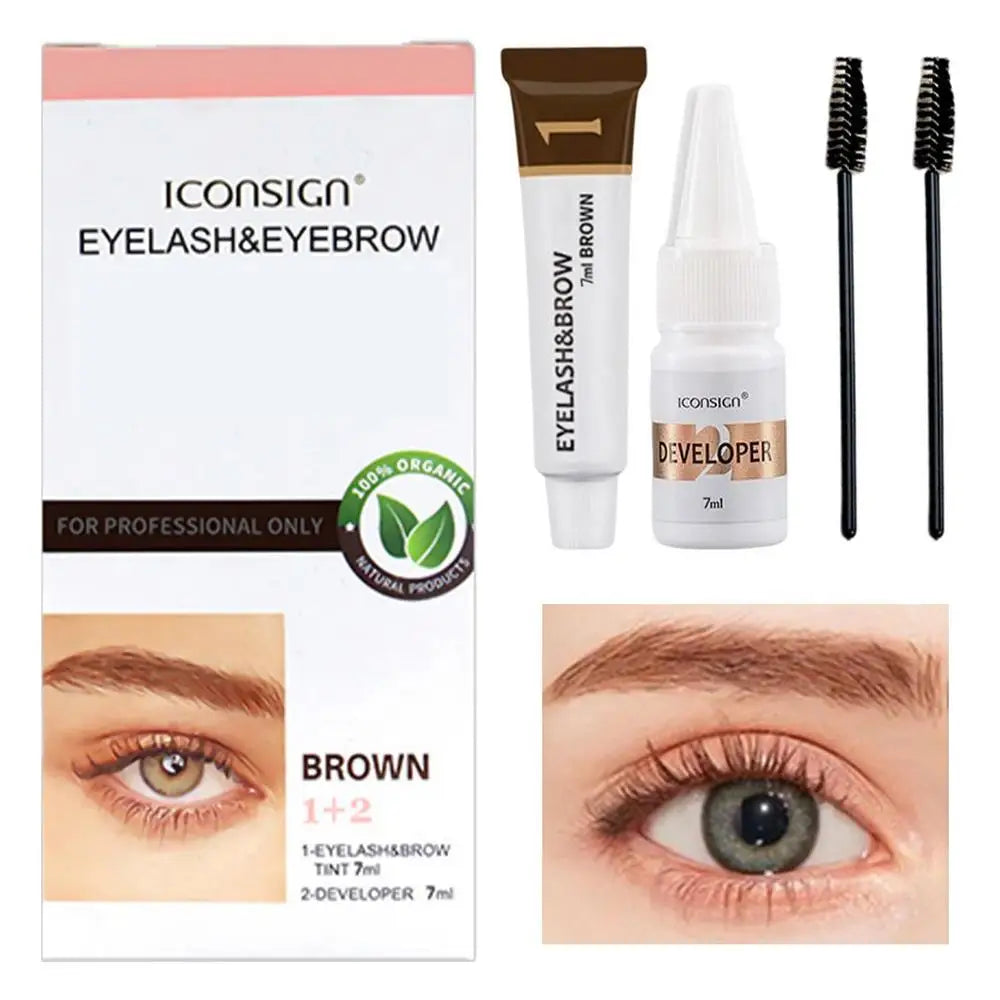 5-Piece Eyebrow Tinting Kit – Waterproof Semi-Permanent Brow Dye